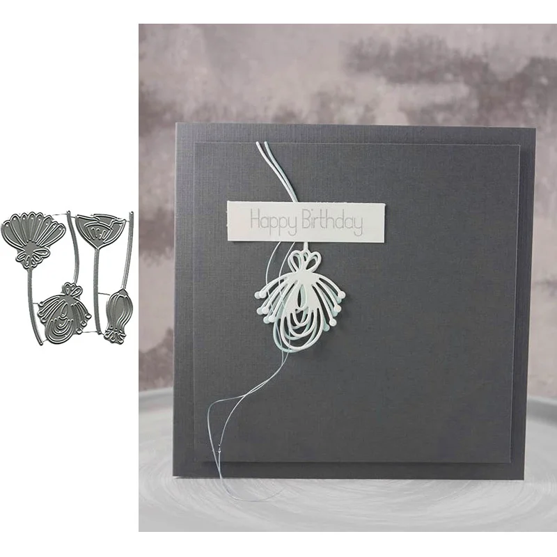 

Stylized Flowers Metal Cutting Dies Stencils for DIY Scrapbooking Album Stamp Card Embossing New 2019 Die Cut