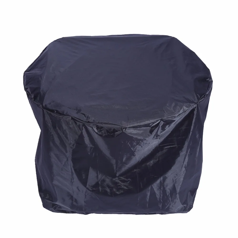 W Black Outdoor Round BBQ Waterproof Grill Cover Barbecue Covers Dust