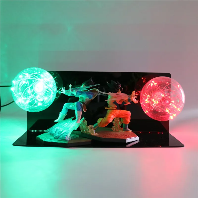 3d лампа DBZ Goku vs Vegeta светодиодная аниме Luminaria для детей малышей сделай сам