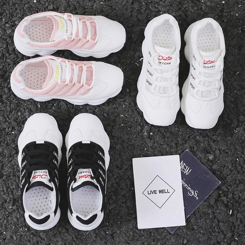 

Harajuku sports shoes ulzzang female summer Korean version of the wild student shoes mesh breathable 2018 summer new wave