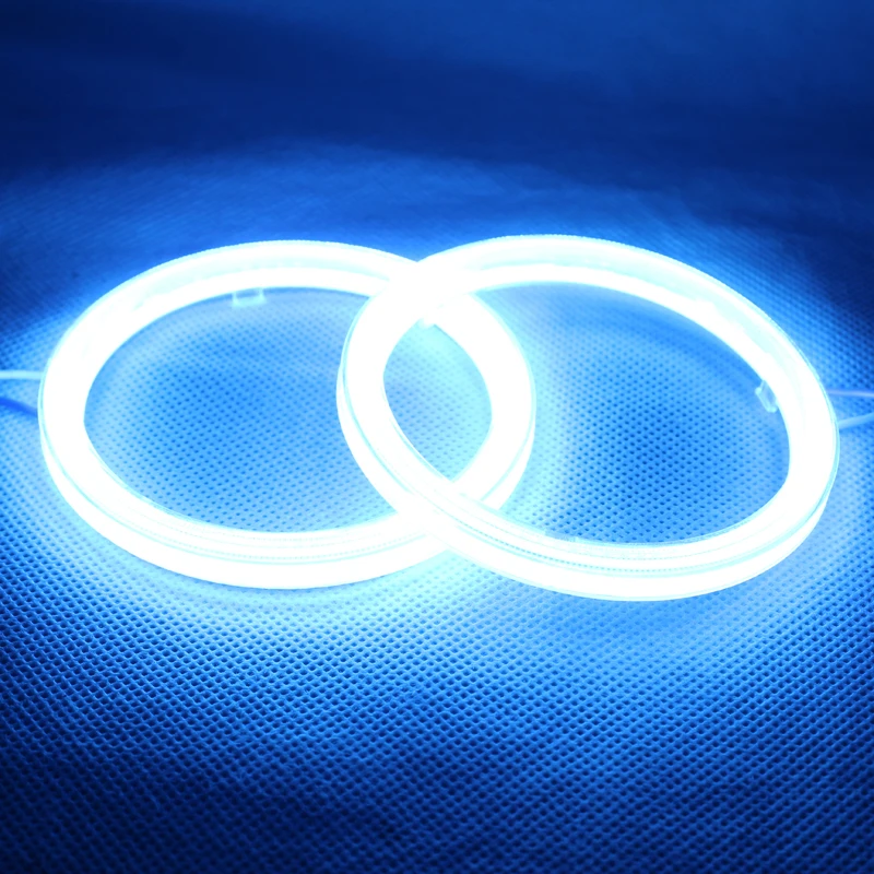 

Angel Eyes COB Light LED DRL With Cover For Car Headlights Motorcycle LED Light - 2PCS( Crystal Blue Color)
