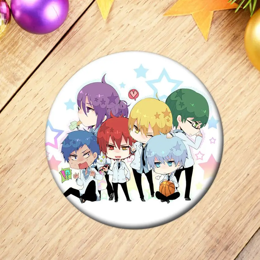 1 шт. Kuroko no Basket значок косплея Akashi Seijuro брошь с застежкой Кагами Тайга милой
