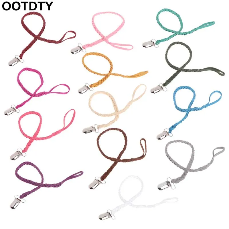 

Baby Leather Pacifier Clips Soother Chain Dummy Clip Soother Nipple Leash Strap