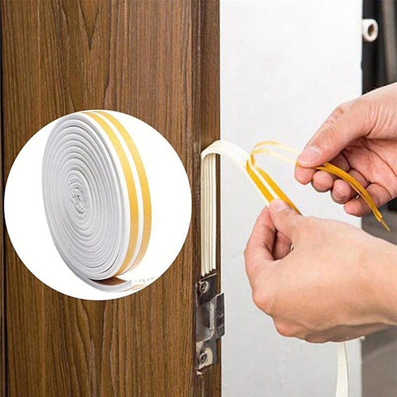 

Soft 6M Self-adhesive window sealing strip car door noise insulation Rubber dusting sealing tape Window Accessories