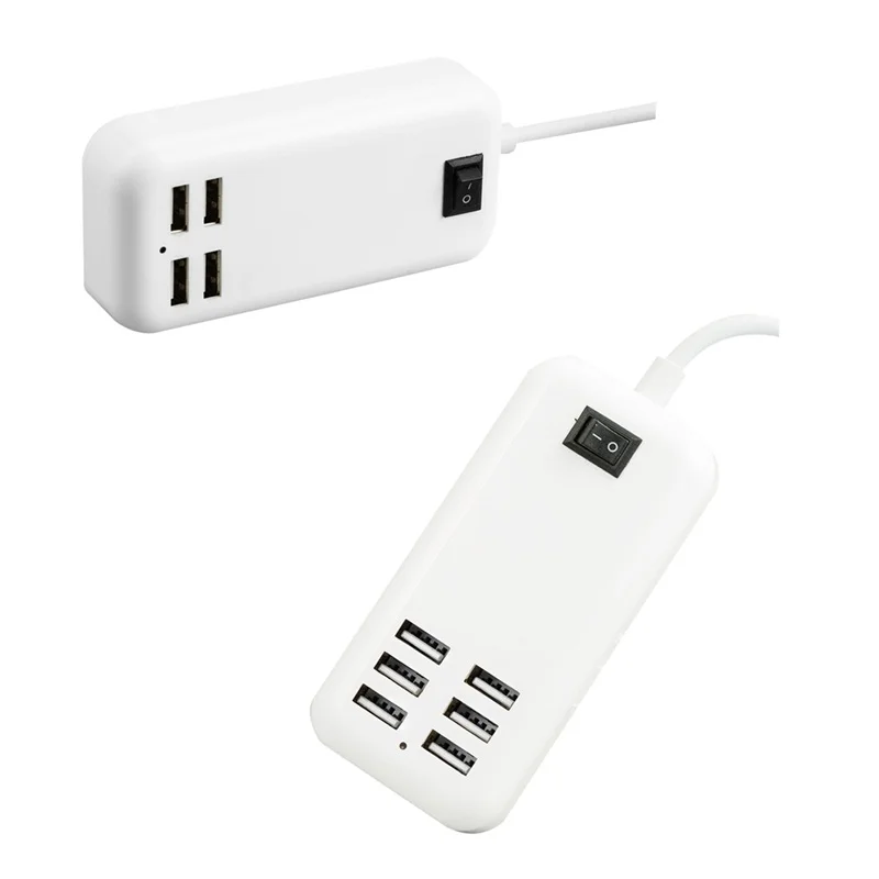 6 Ports USB Charger For IPhone IPad Samsung Multiple Wall Charging 5V/3A EU Plug Adapter Mobile Phone Universal