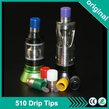 

2pcs stainless steel plastic drip tip for 510 atomizer RBA RTA RDTA RDA vaporizer E-Cigartte box mod atomizer