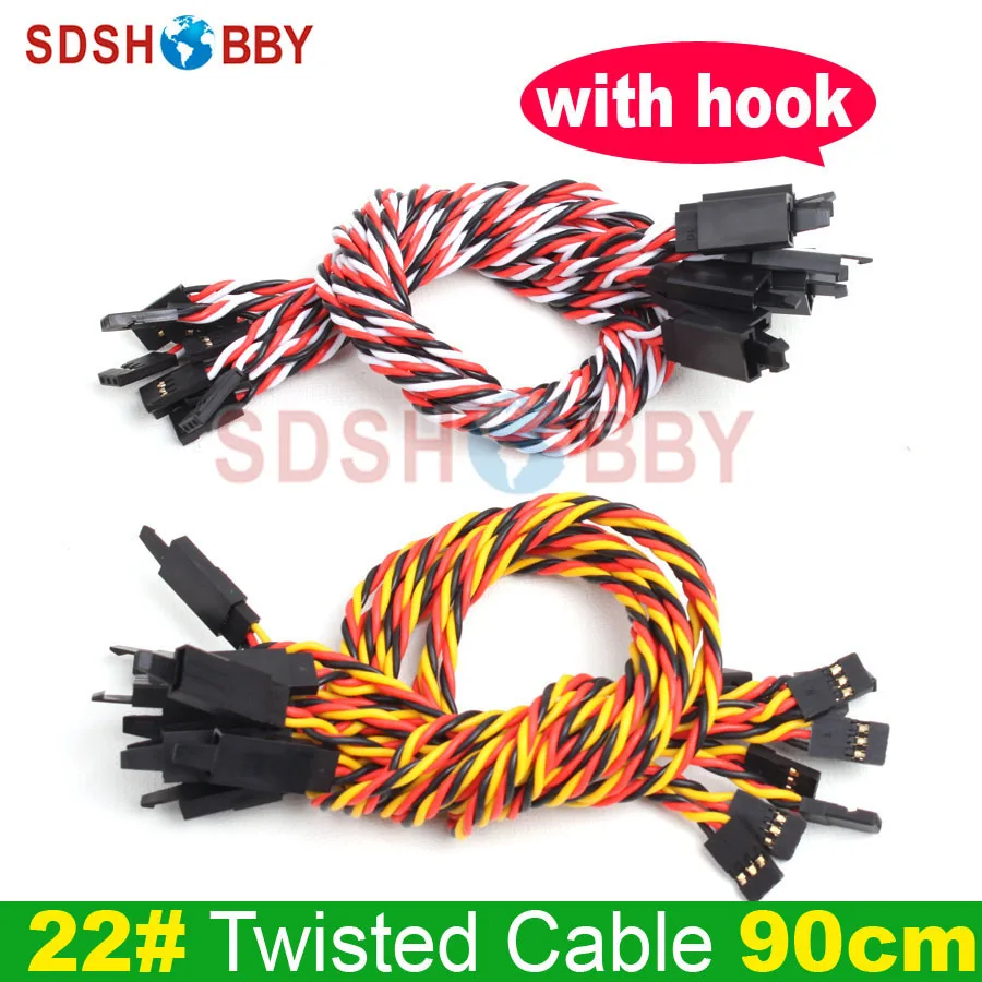 10pcs* 22 22AWG Futaba JR Twisted Extension Cable/ Twisted Extension