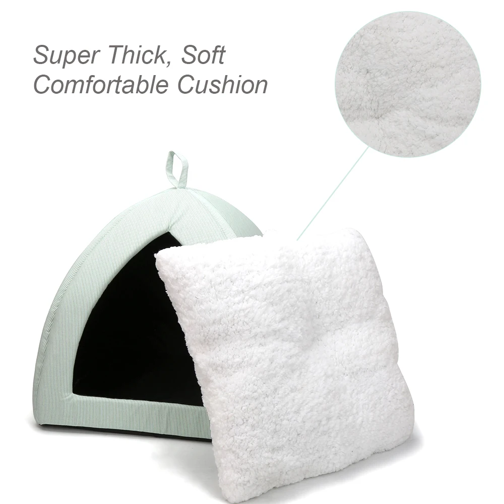 Cotton Dog Bed Kennel Pet Beds for Small Dogs Cats Anti-Slip House for Cat Puppy Soft Plush Bed Bench for Pets Kitten BD0073 (3)