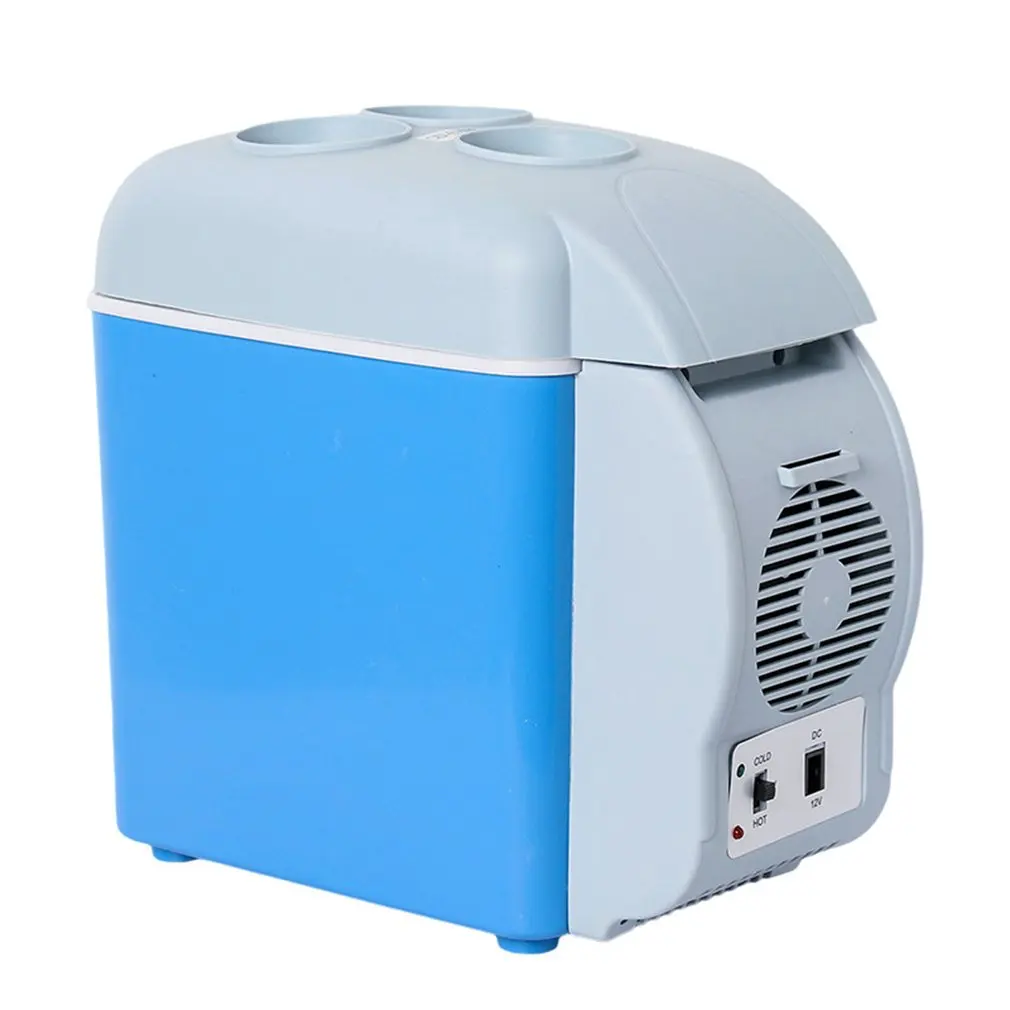 

7.5L Car refrigerator car Travel Vehicular Fridge Dual-use portable hot and cold mini heating and cooling box with cup holder