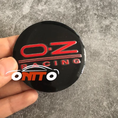 4 шт./компл. 64 мм автомобильные обода колеса концентратор центр Шапки Авто концентратор наклейка на крышки для o.z гоночный OZ логотип эмблема значок подходят для всех автомобилей серии - Цвет: black red stickers
