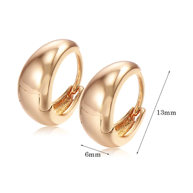 Children S Safety Back Baby Kids Smooth Hoop Earrings Yellow Children S Safety Back Baby Kids Smooth Hoop Earrings Yellow Gold Color Fashion Jewelery