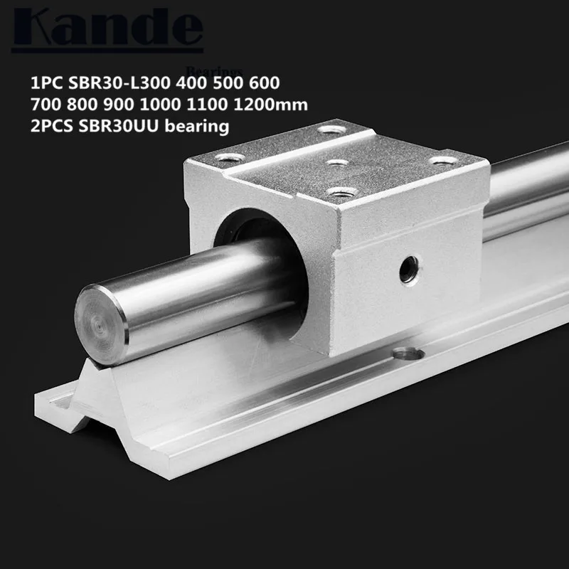 4pcs HGW30CA linear block carriage HiShangRC linear rail cnc parts 2pcs HGR30-650mm
