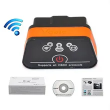 Vgate iCar 2 Mini OBD2 OBD II ELM327 WiFi Car Diagnostic Scan Tool for IOS iPhone iPad PC with Switch Auto Sleep LR10