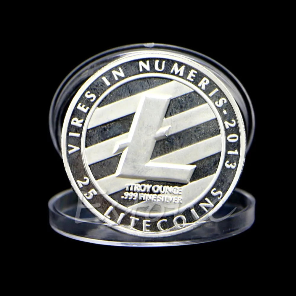 

New 1 OZ Silver Plated LTC Litecoin Vires in Numeris Medallion Coin
