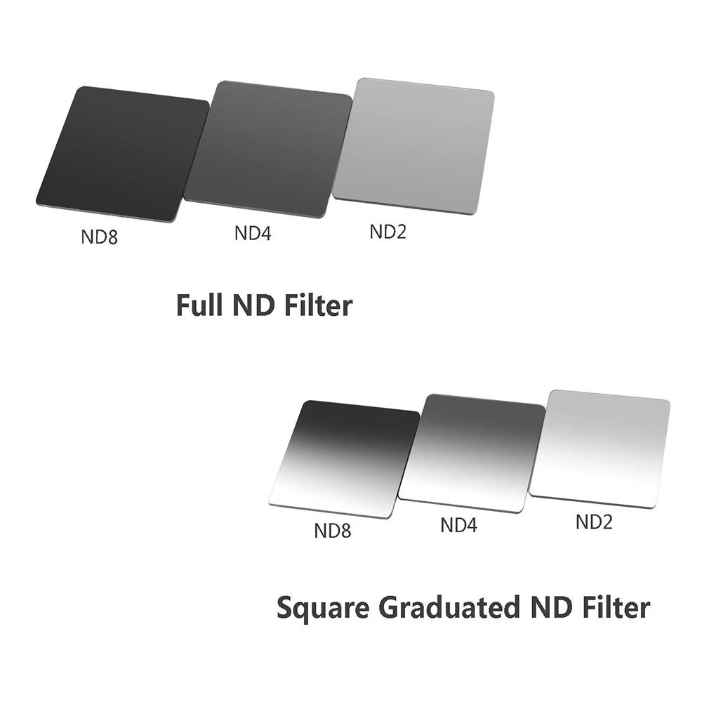 ND фильтр набор светильник ND2 ND4 ND8 квадратный фильтр файл металлический адаптер кольцо Filtre кронштейн для Nikon D3400 Canon EOS Cokin