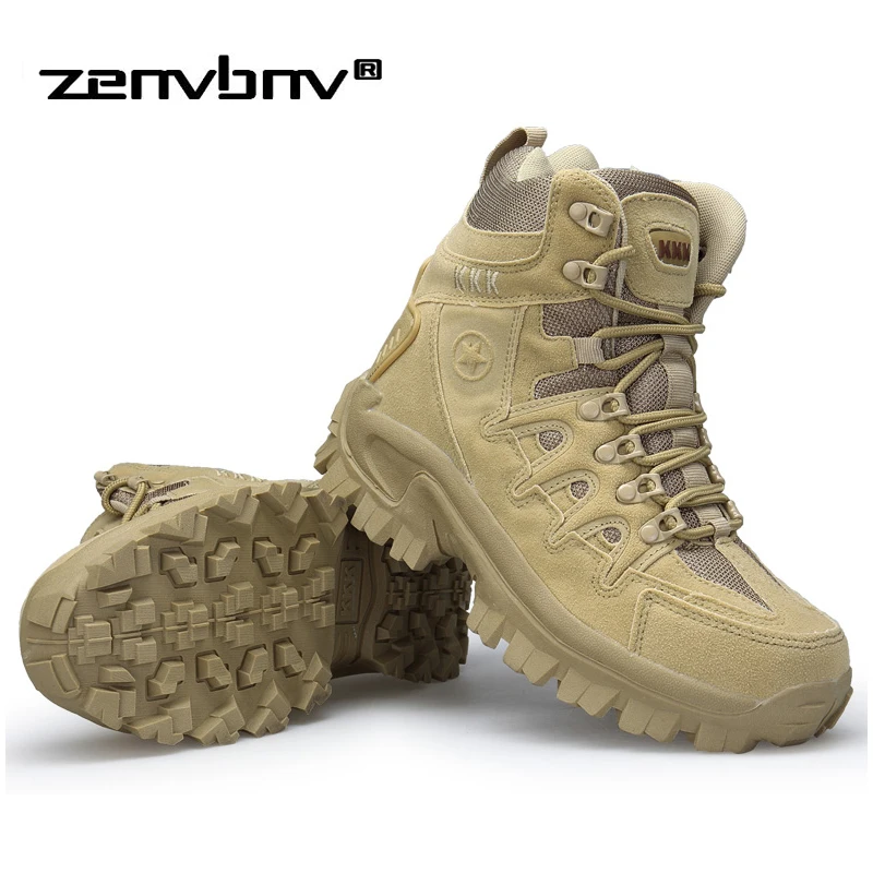 preço Inverno Outono Dos Homens De Alta Qualidade Da Marca Botas De Couro Militar Força Especial de Combate Tático Deserto Barcos Sapatos Ao Ar Livre Botas de Neve