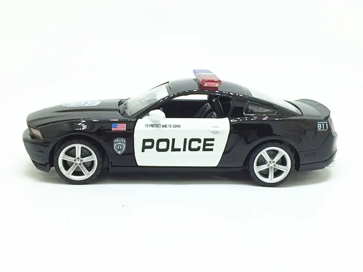1:32 Mustang GT полицейская литая под давлением модель автомобиля с выдвижной спинкой Коллекция игрушек для мальчика игрушки подарок