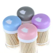 BF040 Модная Портативная бамбуковая зубочистка для домашнего путешествия 8,8*4,7 см