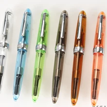 Прозрачная цветная авторучка, 0,5 мм, тонкая головка Iraurita, смоляный корпус, подпись Jinhao 992, канцелярские принадлежности для офиса, школы