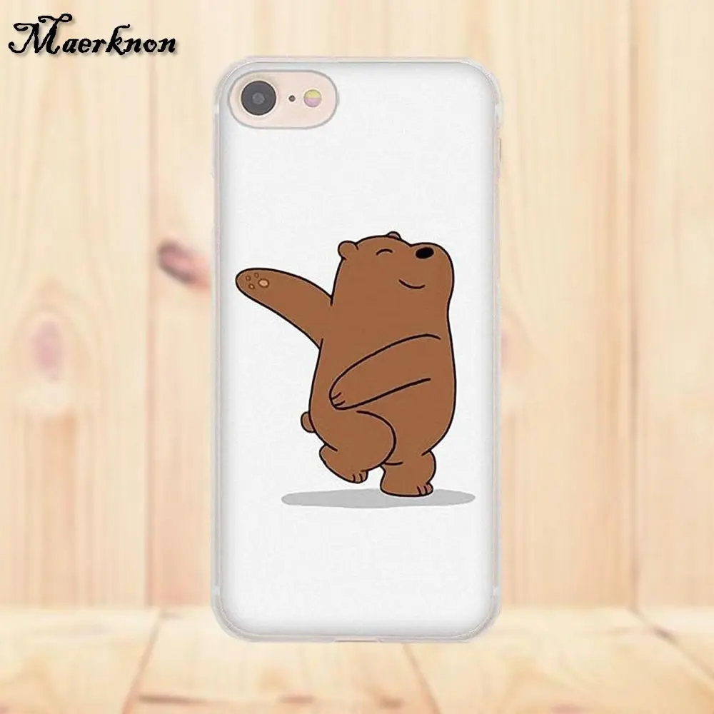 Чехол из мягкого ТПУ Maerknon We Bare Ice Bear Panda для Xiaomi Redmi 4 3 3S Pro Mi3 Mi4 Mi4i Mi4C Mi5 Mi5S Mi Max Note 2 4|note