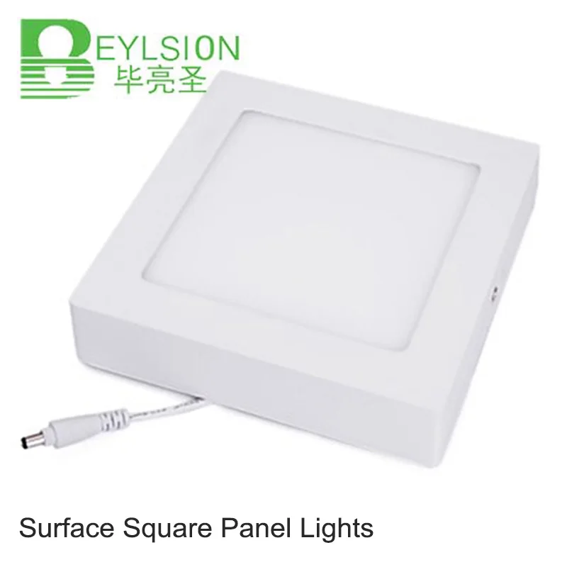 

1X 6W 12W 18W 24W Square Led Panel Light Surface Mounted leds Downlight ceiling down 220-240V lampada led lamp + LED Driver