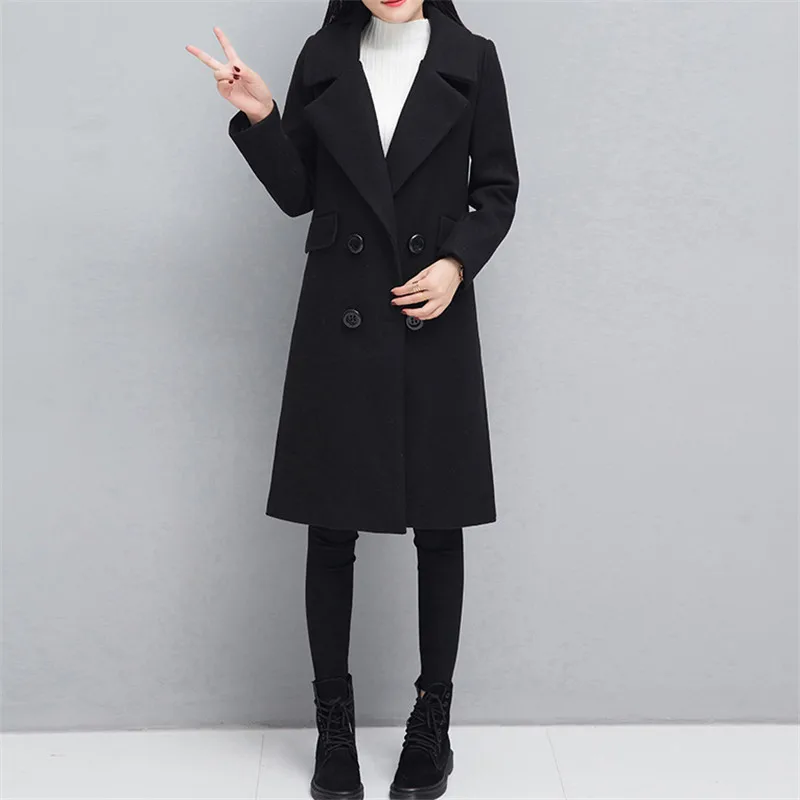 blue Femmes Mediun Pur armygreen Laine De Couleur Beige Tempérament black Manteau Qualité Femelle red Élégante Veste Nouveau caramel Long Hiver Haute Fashion459 Colour wCqUSxt0