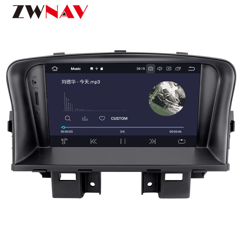 Discount ZWNAV Android 9.0 Car DVD Player For Chevrolet CRUZE 2008-2012 Radio Ibiza GPS with Mirroring link RDS Free 8G Map Card PX5 3