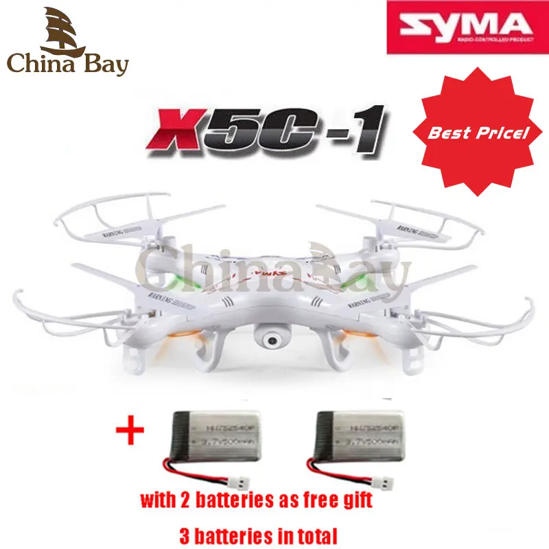 100 Original SYMA X5C RC Helicopter Drone Quadcopter 2 4GHz 4CH 6 Axis 2MP HD Camera