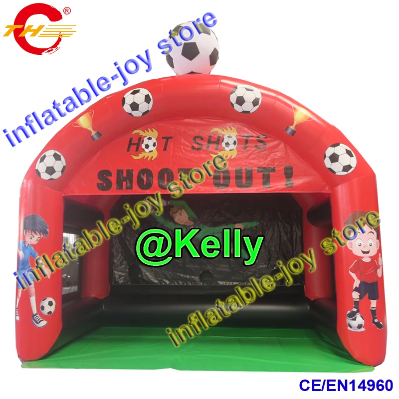 fast air shipping inflatable soccer shoot out game, portable inflatable