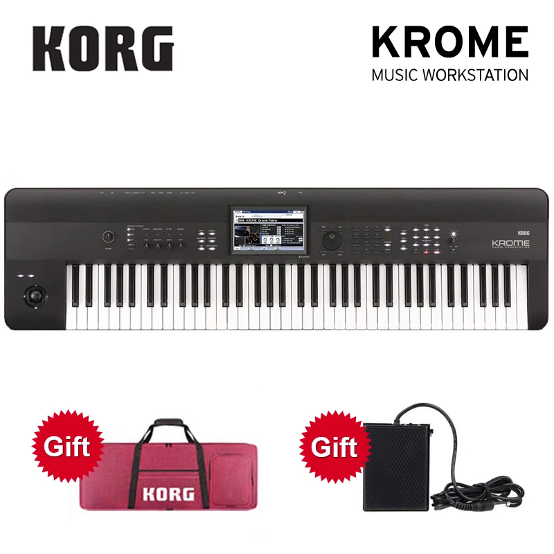 

[Tax-Free] Korg KROME 61-Key 73-Key 88-Key Music Workstation Keyboard & Synthesizer