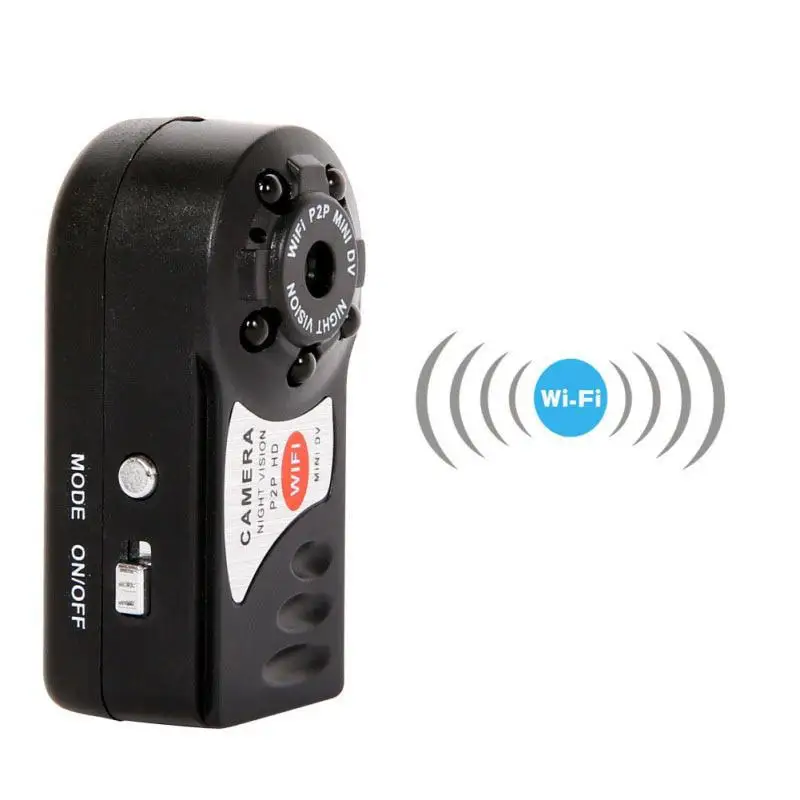 Wi-Fi мини Q7 камера 480P DV DVR беспроводная новая видеокамера инфракрасный рекордер |