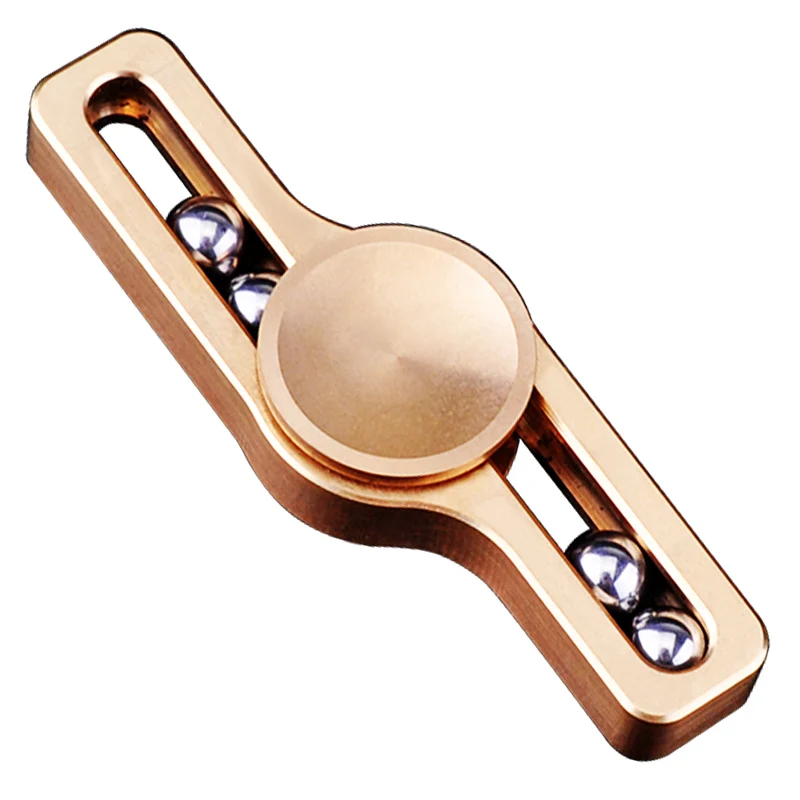 

Fidget Toy Plastic EDC Hand Spinner For Autism and ADHD Anxiety Stress Relief Focus Toys Kids Gift Red copper