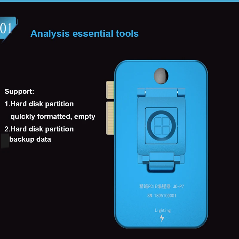 JC Pro1000S JC P7 PCIE NAND программатор HDD последовательное Чтение Запись ошибка ремонт инструмент для iPhone XS Max 8X7 7 P 6 6S Plus все iPad