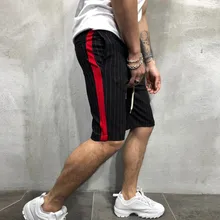 Мужские повседневные короткие штаны джоггеры полосатые Лоскутные карманные трусы на верёвочках брюки мужские спортивные брюки карго мужские брюки 3