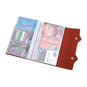 

eTya Fashion waterproof 108 bits Credit Card Holder Bags Good Quality Leather Business Cards Case Bank Id Card Holders Hot Sale