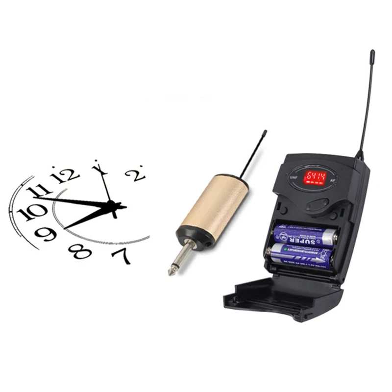 نظام ميكروفون لاسلكي ، ميكروفون لاسلكي مجموعة مع سماعة و Lavalier التلبيب ميكروفونات Beltpack جهاز ريسيفر استقبال وإرسال