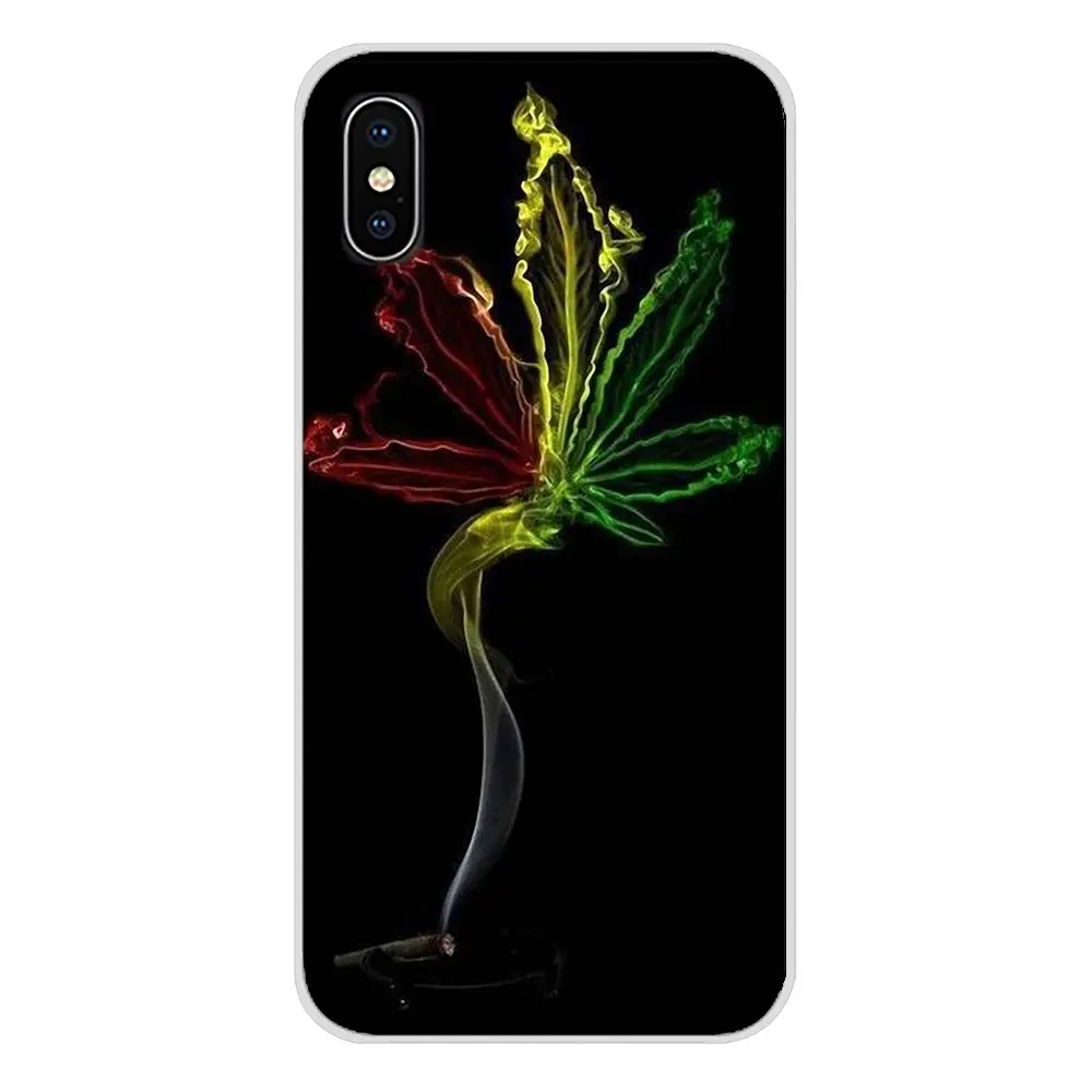 For Xiaomi Mi6 A1 5X 6X Redmi Note 5 5A 4X 4A 4 3 Plus Pro pocophone F1 Accessories Phone Cases Covers Hemp Leaf