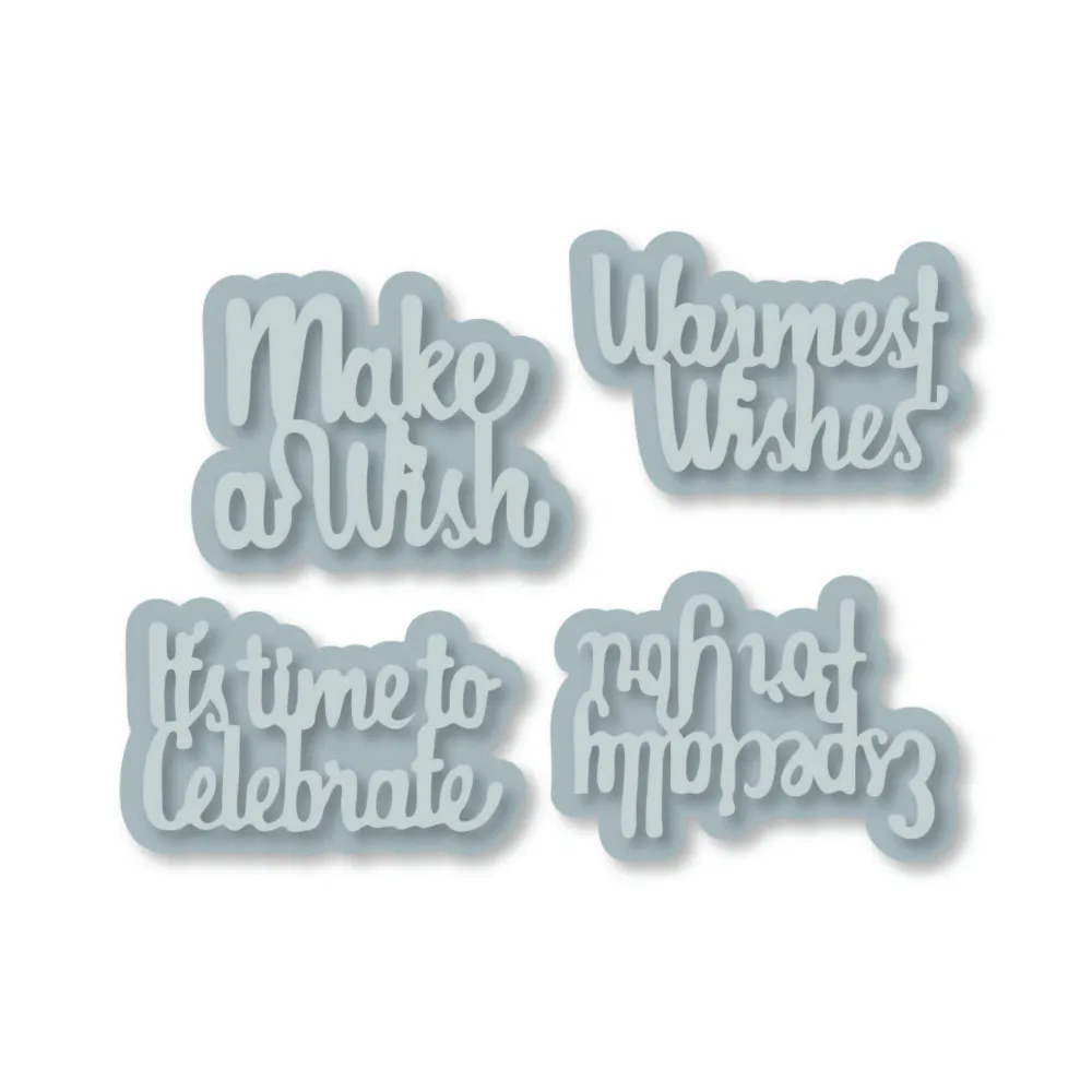 

McDies Craft metal cutting dies cut die Phrase Word frame decoration Scrapbook paper craft knife mould blade punch stencils