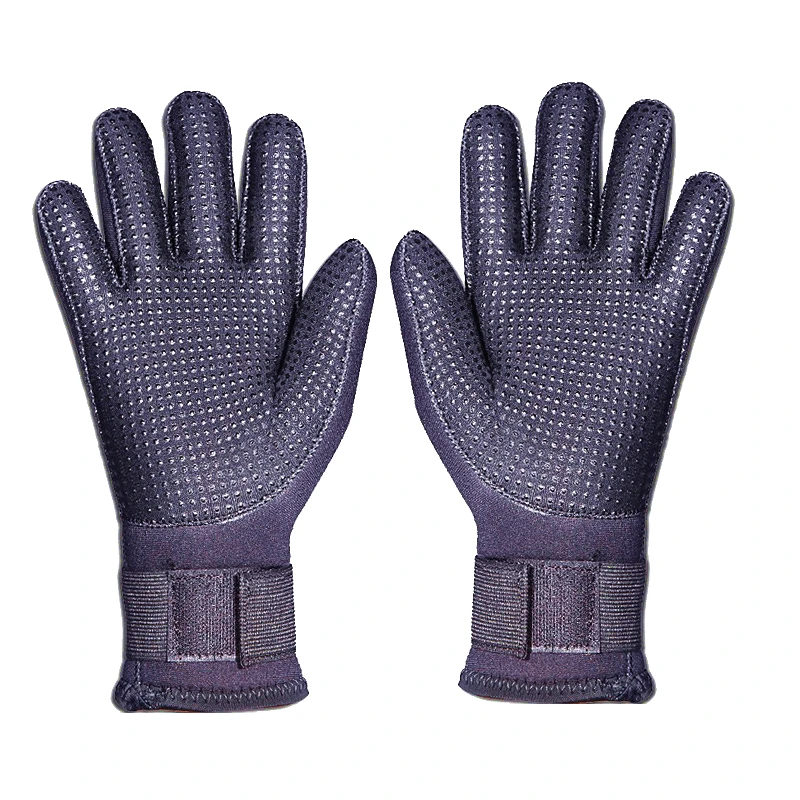 

1 Pair Men Women 5mm Neoprene Diving Gloves Black Wetsuit Gloves for Snorkeling Swimming Surfing Diving Water Sports