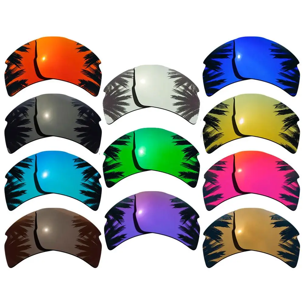 Polarized Mirrored Coating Replacement Lenses for-Oakley Flak 2.0 XL Frame Multi-Colors