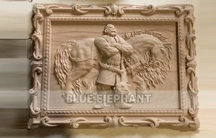 Russian Customers Sample1325 CNC Wood Carving with Rotary Device (11)