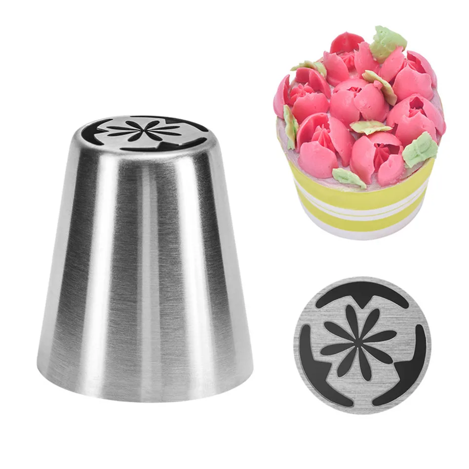 

2018 New 1PC DIY Russian Icing Piping Nozzles Tips Cake Decorating Sugarcraft Pastry Tools