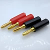 4pcs/lot 4mm Gold plated high quality speaker banana connector horn Speakers banana plug ► Photo 3/4
