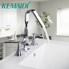 KEMAIDI дизайн строительство и строительство дома на бортике две ручки 3 шт. набор приспособление для ванной Аппаратные Наборы для ванной кран для ванной комнаты