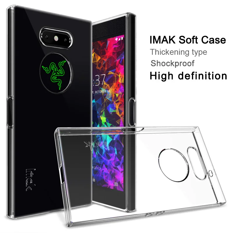IMAK ультра тонкий прозрачный мягкий ТПУ чехол для razer Phone 2 Прозрачный задний Чехол