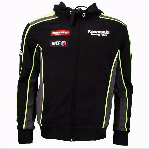 Бесплатная доставка 2016 Мужская одежда для Kawasaki команды Толстовки MotoGP кофты
