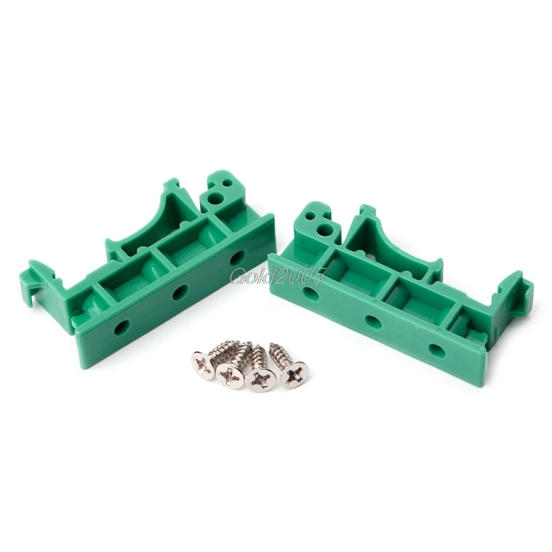 

PCB 35mm DIN Rail Mounting Adapter Circuit Board Bracket Holder Carrier Clips G07 Whosale&DropShip
