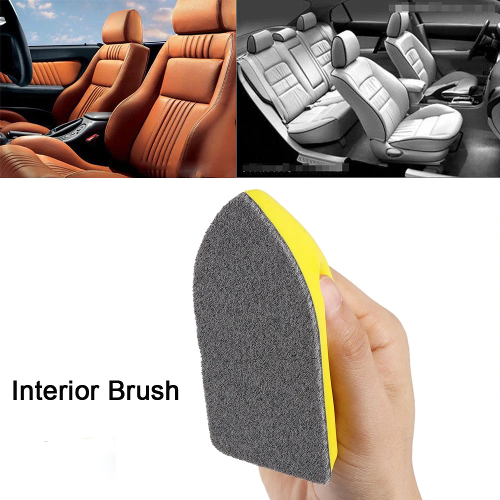 1 Pcs Nano Cleaning Brush with Handle Car Felt Washing Tool for Car