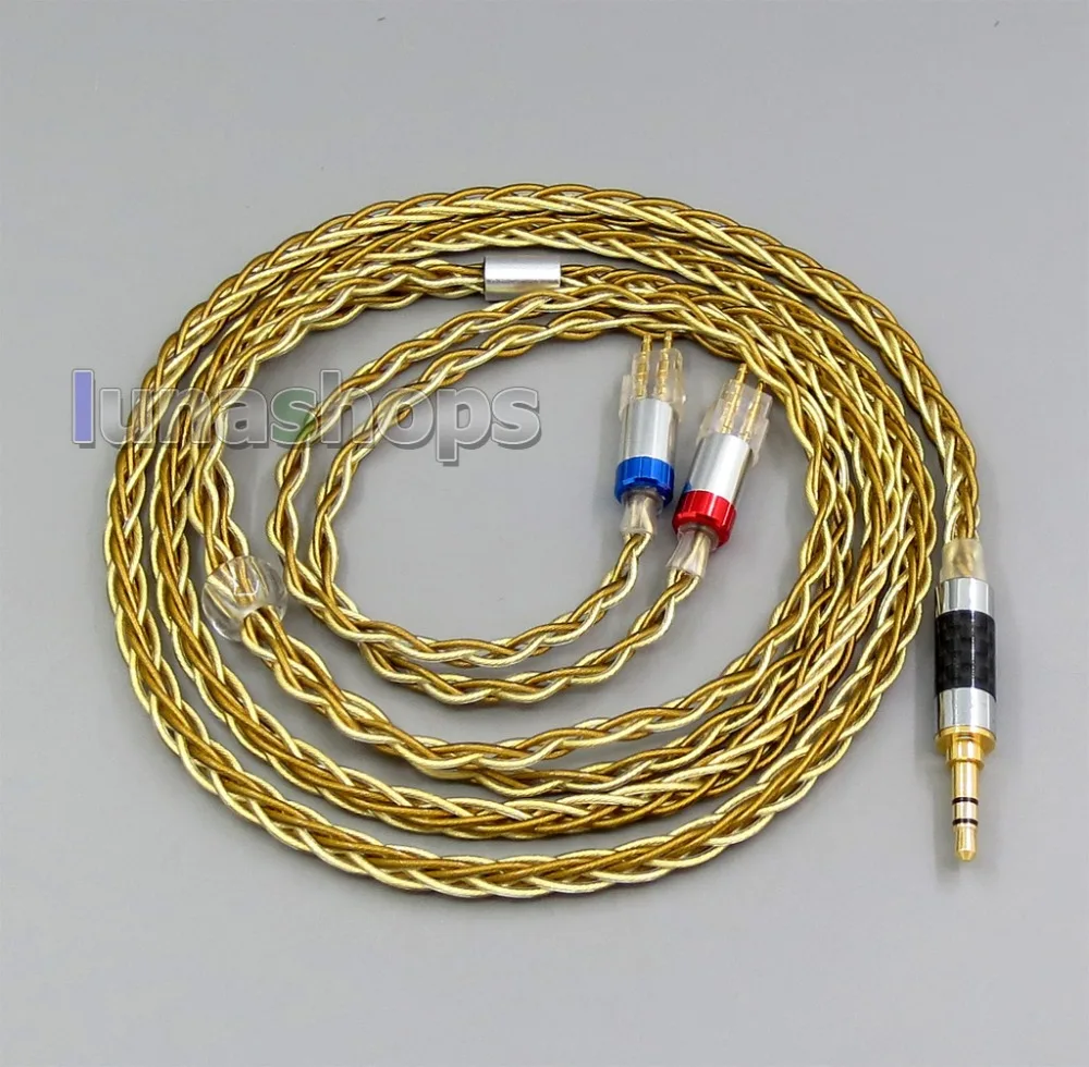 

LN006206 Pure OCC Silver+Golden Plated Earphone Cable For Sennheiser HD660s HD580 HD600 HD650 etc.