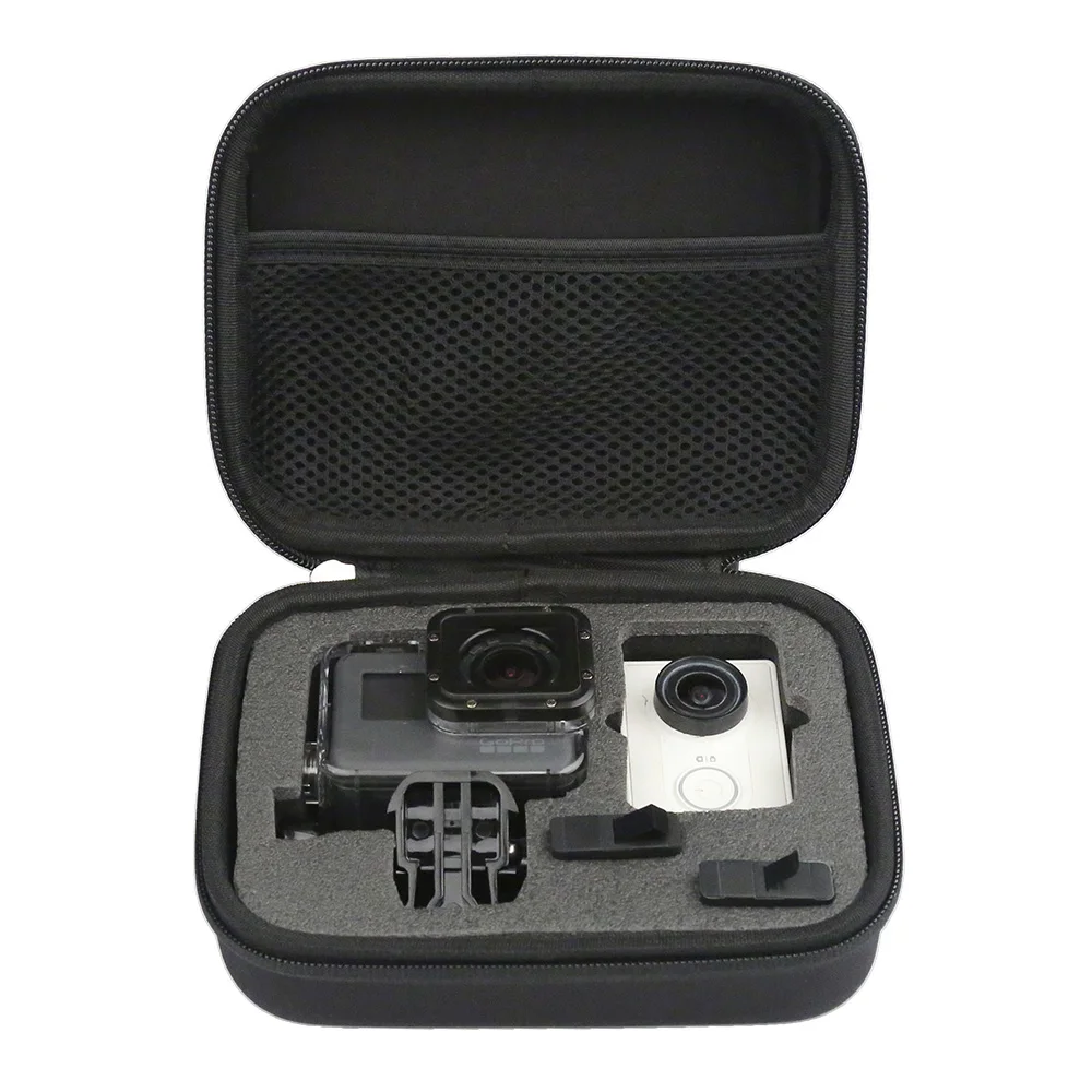 Caso Bolsa De Transporte EVA protección de caja negra con espacio de Batería para Cámara Gopro Hero 3